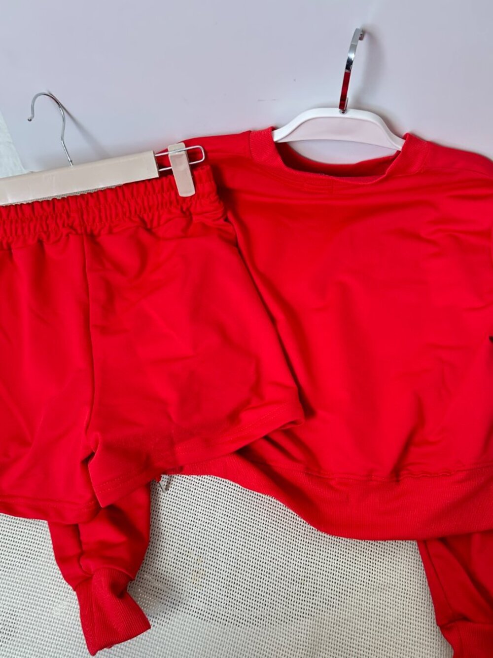 ALO Red Long-Sleeve Top and Shorts Set — Size M - Picture 3 of 3